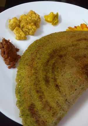 A picture of Moong dal dosa.