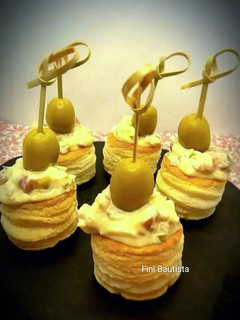 Una foto de Canapés de tartar de jamón