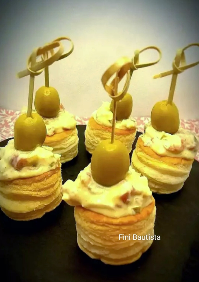 Una foto de Canapés de tartar de jamón