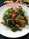 252. Oseng Dages Daun Melinjo (daun so)