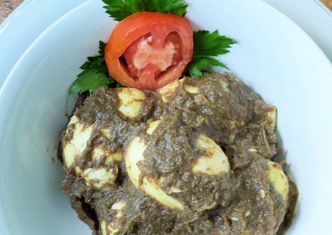 RENDANG TELUR (bumbu instan)