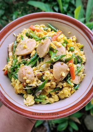 Foto resep Orak-arik Buncis Bakso