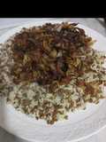 Mujadara Rice (Mujaddara Roz or Mdardara)