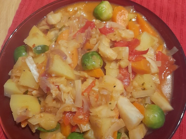 How To Make Colourfull spicy winterveg which Delicious