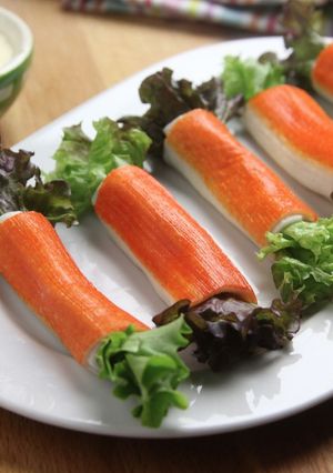 Una foto de Rollitos de cangrejo