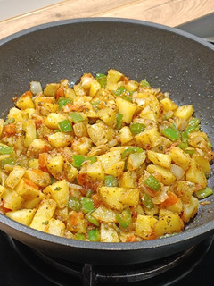 Una foto de Cocina de aprovechamiento: papas arrugadas salteadas