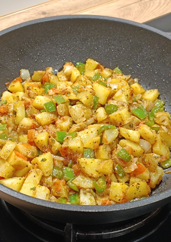 Una foto de Cocina de aprovechamiento: papas arrugadas salteadas