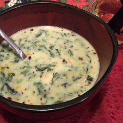 A picture of Shrimp Florentine Soup - (Tastes of the Valley Commemorative Cookbook).
