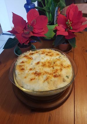 Una foto de Pastel de Coliflor y Arroz