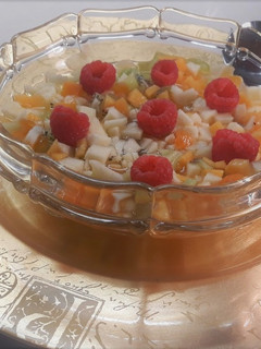 Una foto de Postre de frutas
