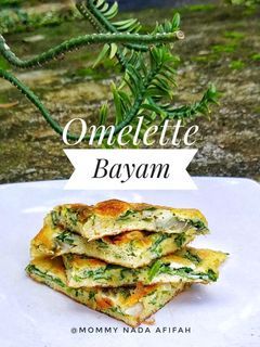 Foto resep Omelette Bayam