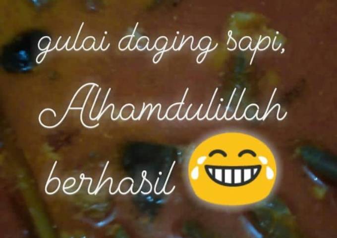 Langkah Mudah untuk Menyiapkan Gulai daging sapi perdana #dagingkurban Anti Gagal