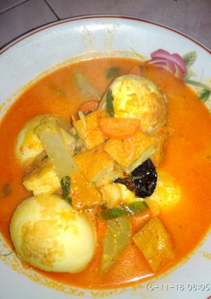 Foto resep Gulai tahu telur