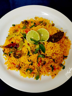 A picture of Vegetable Pulao🥰.