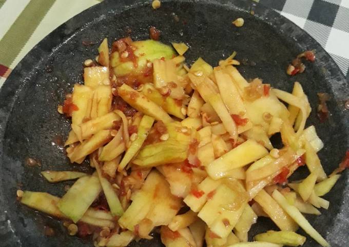 Resep: Sambel pencit ala ala pedesss🍐🍐 Praktis