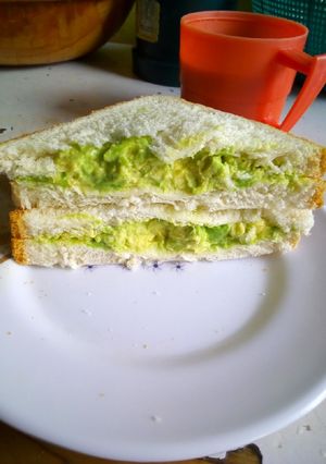 A picture of Avocado spread #AuthorMarathon.