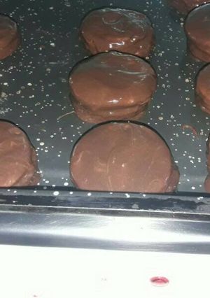 Una foto de Alfajores de chocolate