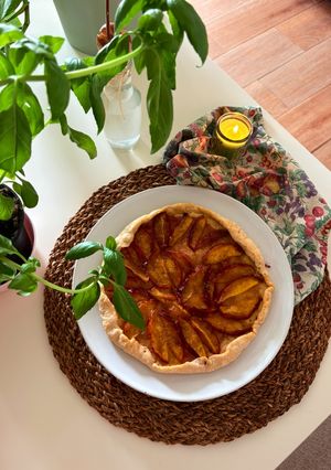 Una foto de Galette de nectarina