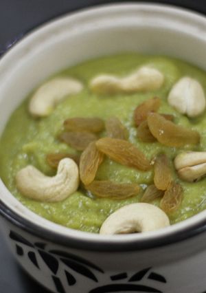 A picture of Greenchillie ka halwa.