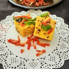 Carrot Stuffed Dhokla A picture of Carrot Stuffed Dhokla.