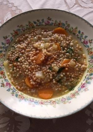 Una foto de Sopa de municiones con zanahoria