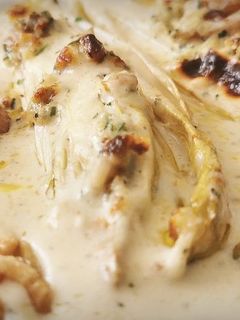 Una foto de Endivias gratinadas al Roquefort