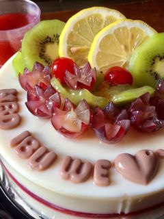 Foto resep Puding Susu Lapis vla strawberry