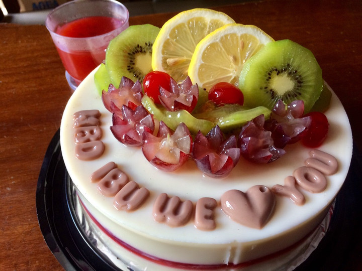 Cara Gampang Membuat Puding Susu Lapis vla strawberry Menu Enak Dan Mudah Dibuat