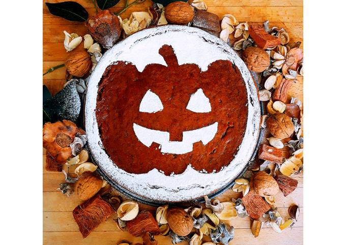 Il modo più semplice a Preparare Veloce Torta di Halloween Zucca e Carote