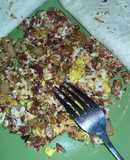 Huevos revueltos con papas y chorizo a la Tatiano