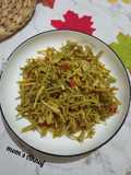Tumis Bunga Pepaya Ebi