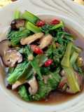Tumis Pokcoy Jamur Shiitake