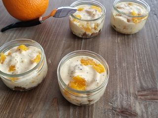 °Verrines de pain d'épice à l'orange et au pavot°