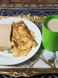 Sosai kwai da bredi da tea☕ ainihin hoton girkin