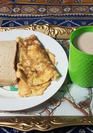 Sosai kwai da bredi da tea☕ ainihin hoton girkin