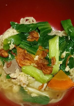 Foto resep Mie kuah sayuran
