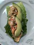 Tacos de lechuga con pescado