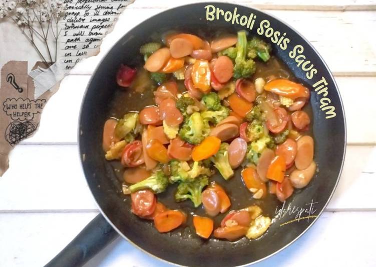 Langkah Mudah untuk Membuat Brokoli Sosis Saus Tiram, Lezat Sekali