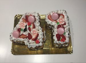 Una foto de Torta de números