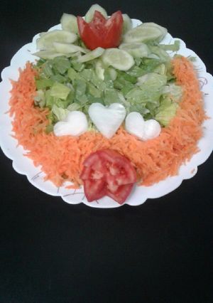 عکسی از دستور دیزاین سالاد کاهو