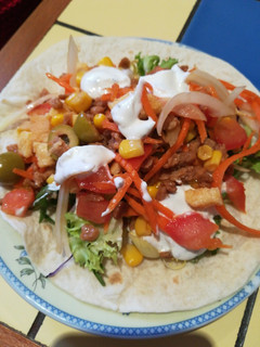 Una foto de Kebab + salsa