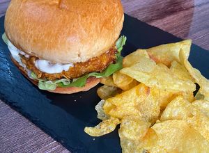 Foto principal de Hamburguesa Crispy chicken en Airfryer