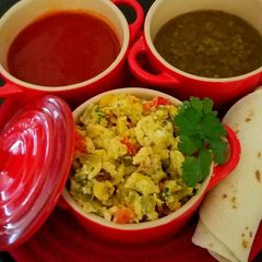 A picture of Mike's Southwestern Breakfast Tacos.