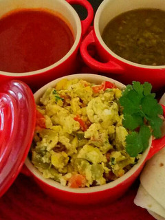 A picture of Mike's Southwestern Breakfast Tacos.