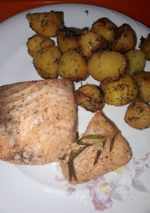 Rozmaringos lazac recept fotója