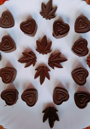 A picture of Homemade chocolate.
