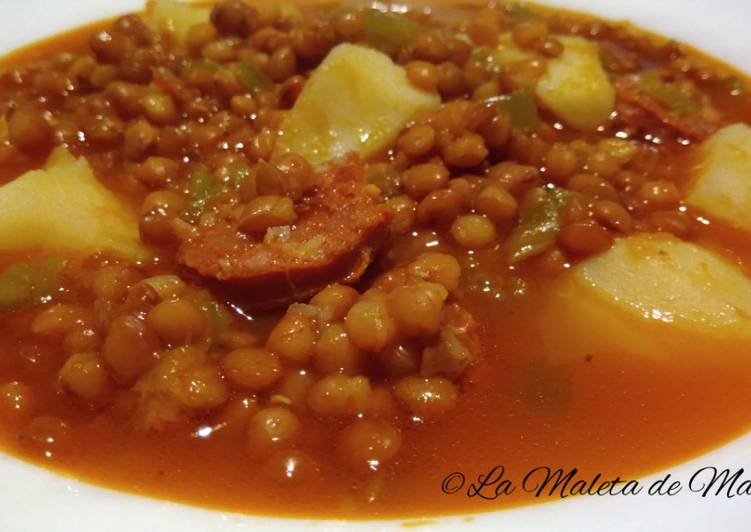 Lentejas con patatas y chorizo