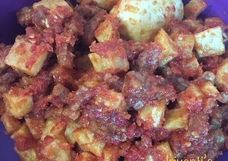 Resep Sambel Goreng Tempe Kentang Telur, Menggugah Selera