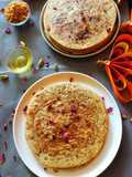 Shenga Holige (groundnut stuffed sweet Paratha)