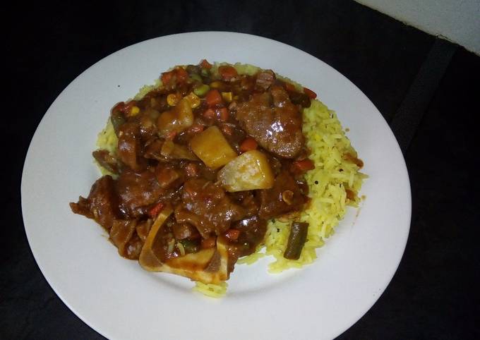 Simple Way to Prepare Quick Beef and veggie stew